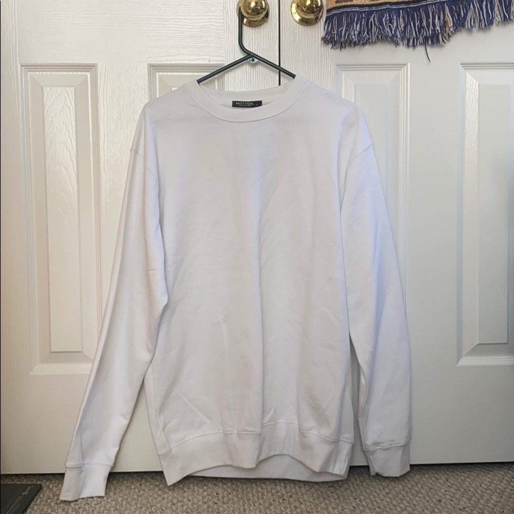 Plain White Sweatshirt